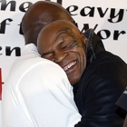  Mike Tyson hugs Evander Holyfield after 15 Years Biting