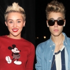  Justin Bieber supports Miley Cyrus