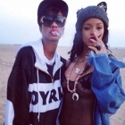  Rihanna Wears mesh bodysuit, She lights up on ‘weed day’