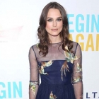  Keira Knightley Soars New Heights Bird Pattern Navy Gown Begin Again Premiere New York