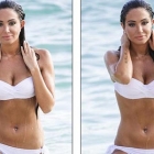  Tulisa Contostavlos Showing Toned Figure in White Bikini