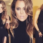 Khloe Kardashian at Golden Globes after party