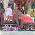  Tamara Ecclestone Shows Off Her Assets in Striped Bikini