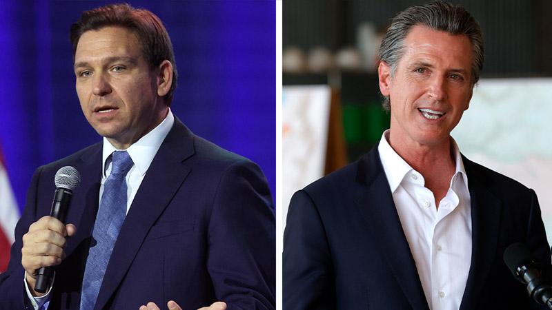 Ron DeSantis and Gavin Newsom