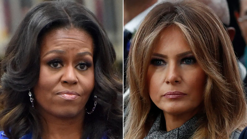 Melania Trump and Michelle Obama