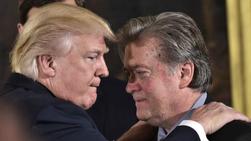 Steve Bannon and trump