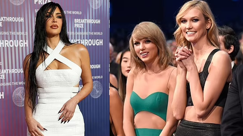  Kim Kardashian fuels Taylor Swift’s feud with Karlie Kloss selfie