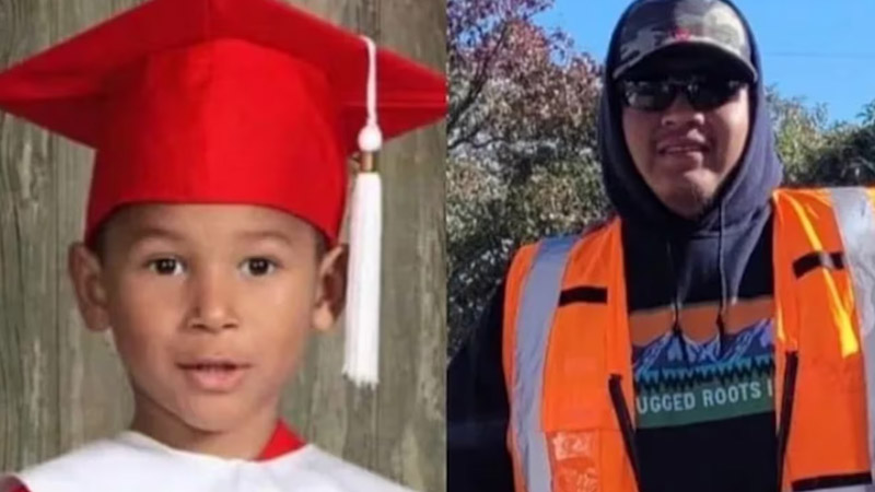 6-Year-Old Son While Fishing in Texas Creek