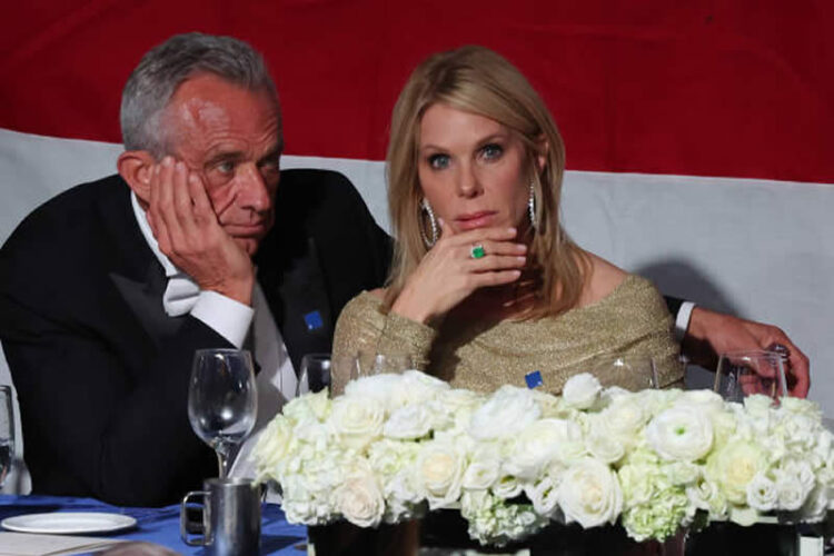 Robert F Kennedy Jr and his wife Cheryl Hines