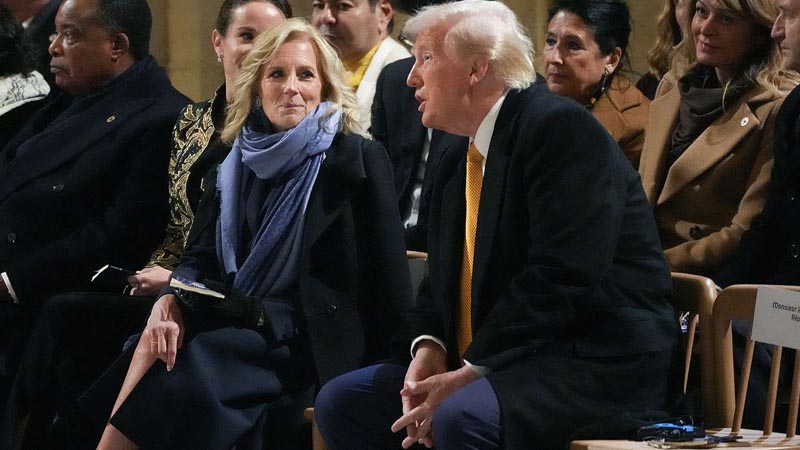 Jill Biden and trump