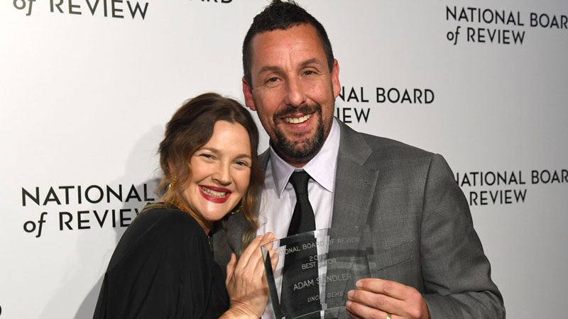 Drew Barrymore and Adam Sandler