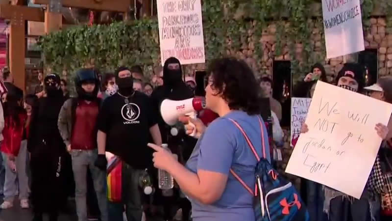 Las Vegas Strip marchers